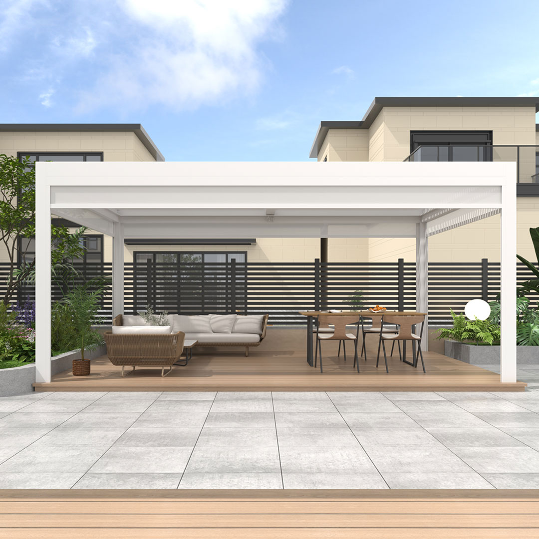 Garraf Stylish Durable Outdoor Waterproof Louver Aluminum Pergola