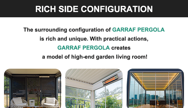 a variety of side configuration